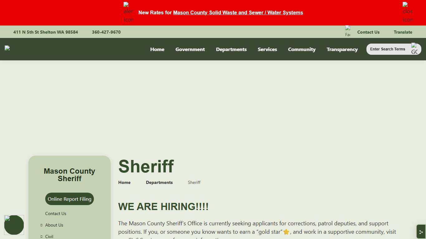 Mason County WA Government